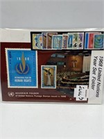 1965 AND 1968 UNITED NATIONS YEAR SET FOLDERS