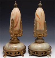 Pair of Art Deco Small Table Lamps.