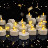 NEW 24PK FLAMELESS LED TEA LIGHT CANDELS