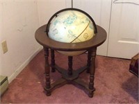 VINTAGE CRAMS IMPERIAL GLOBE IN WOODEN  STAND