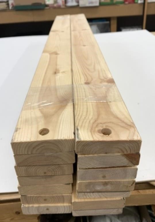 14 Pcs Wood 37.5" x 2 3/4 x 3/4" Thick