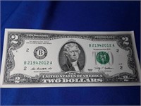 Uncirculated Two Dollar Bill