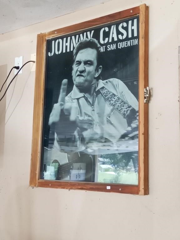 Johnny Cash at San Quentin poster