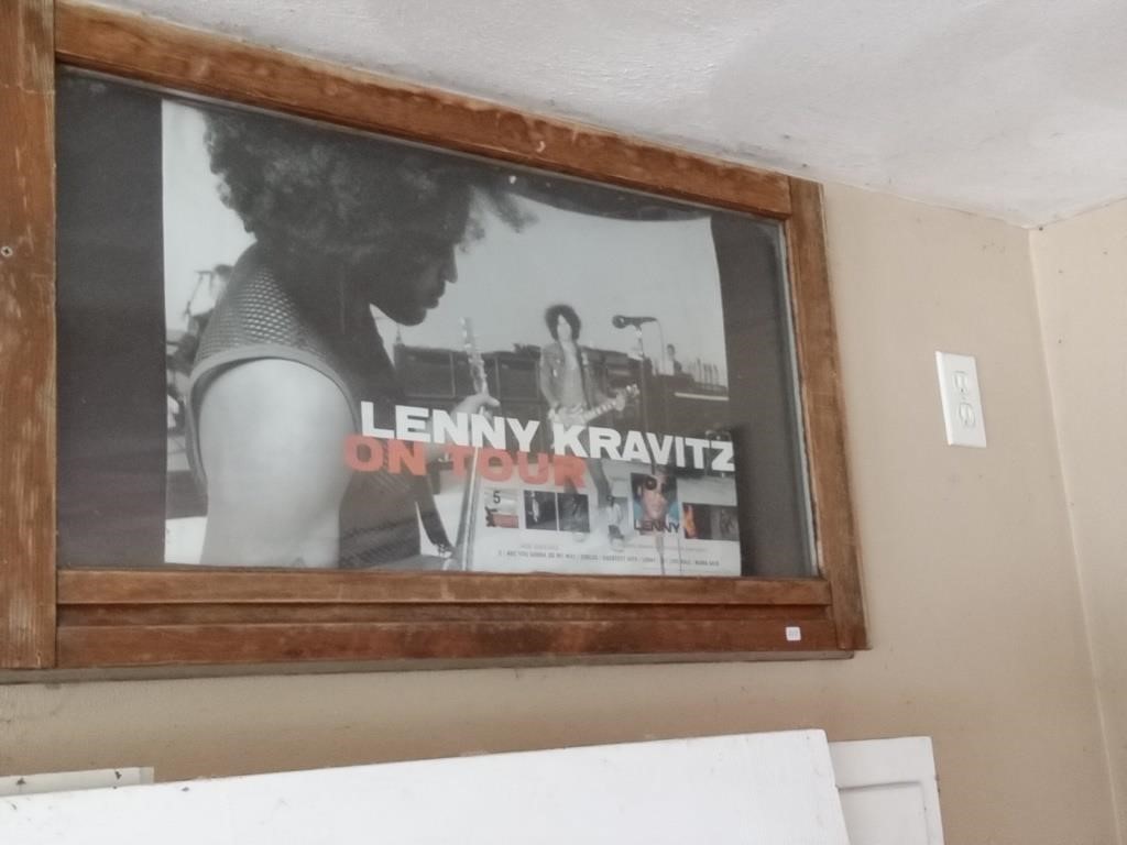 Lenny Kravitz on tour poster