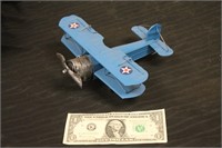 Collectible Tin Metal Airplane