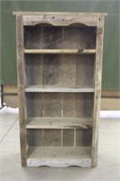 Barn Board Bookshelf, Approx 26"x11"x50"