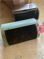 (2) Vintage Countertop Bread Boxes