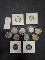 asst collectible coins (display area)
