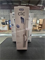 3- oral B clic manual toothbrushes (display area)