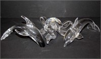 Art Glass Fish, Dolphin & Starfish