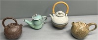 Studio Stoneware Art Pottery Teapot Lot Collection