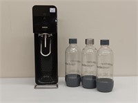 SODA STREAM MACHINE WITH 3 BOTTLES