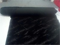 Roll of black velour with sparkle