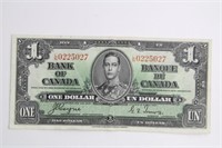 1937 CANADIAN $1 NOTE