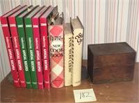 Cookbook Lot with Recipe Box