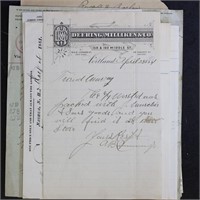 US Documents: Billheads selection of late 1800s to