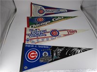 (4) Chicago Cubs Pennants
