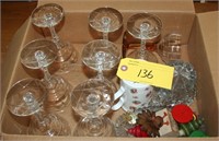 Assortment of glassware