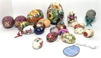 Painted Eggs in Assorted Materials