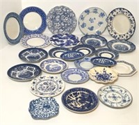 Blue & White Ceramic & Stoneware Plates