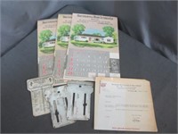 (3) 1950 Lumber Co. Wall Calendars (Intact) ,