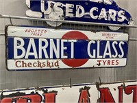 Barnet Glass Embossed Enamel Sign - 1790 x 590