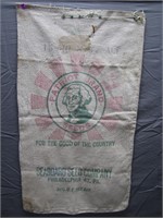Antique Patriot Brand Cotton Seed Sack