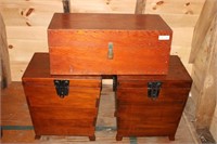 (2) Storage Side Table Trunks