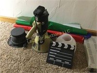 bull horn rotating stand, movie prop more