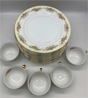 Noritake Imperial China Diner Plates & Cups