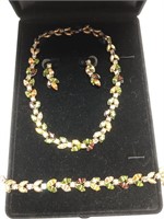 New rhinestone necklace/earring set