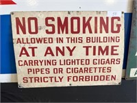 Vintage No Smoking Sign
