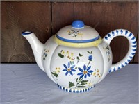 Pretty Hand Painted Tea Pot with Flowers