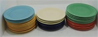 Vintage Fiesta 7" plate group, 30 mixed,