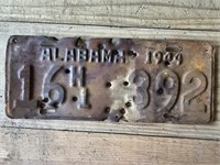 1944 Alabama License Plate