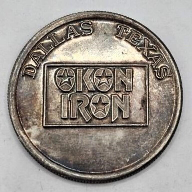 OKON IRON World Trade Unit Silver Coin