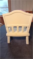 15" Bisque Collector's Baby Doll & Matching Chair