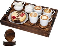 Bamboo Serving Tray- Decorative Wooden Tray