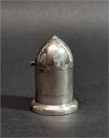 ENGLISH STERLING SILVER ARTILLERY SHELL INKWELL