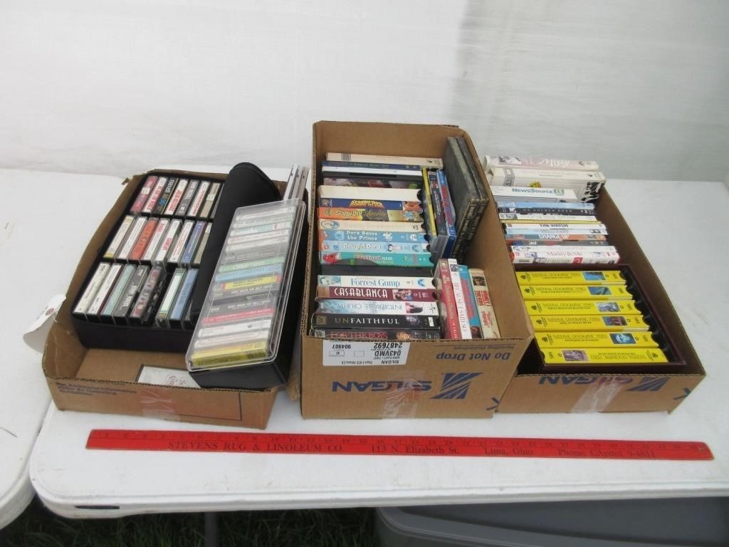 DVD’s, VHS & Cassettes