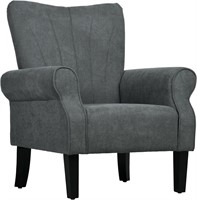 $156  HOMCOM Fabric Accent Chair  Mid-Century Mode