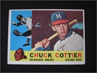 1960 TOPPS #417 CHUCK COTTIER BRAVES