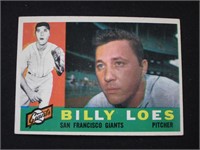 1960 TOPPS #181 BILLY LOES GIANTS VINTAGE