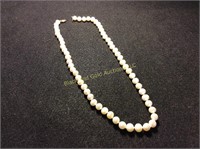 18" Pearl Necklace With 14KG Clasp