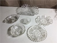 Decorative glass plates, dishes