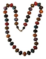 GORGEOUS VINTAGE COLORFUL BEADED NECKLACE