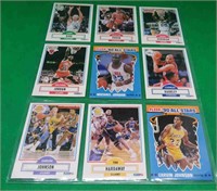 9x 1990 Fleer Basketball Cards JORDAN Barkley Bird