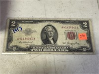 1953 $2 RED SEAL CURRENCY NOTE