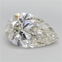 Igi Certified Pear Cut 7.66ct Vvs2 Lab Diamond