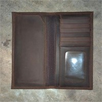 5x NEW Leather Wallets, 3 1/2 X 7 Inch